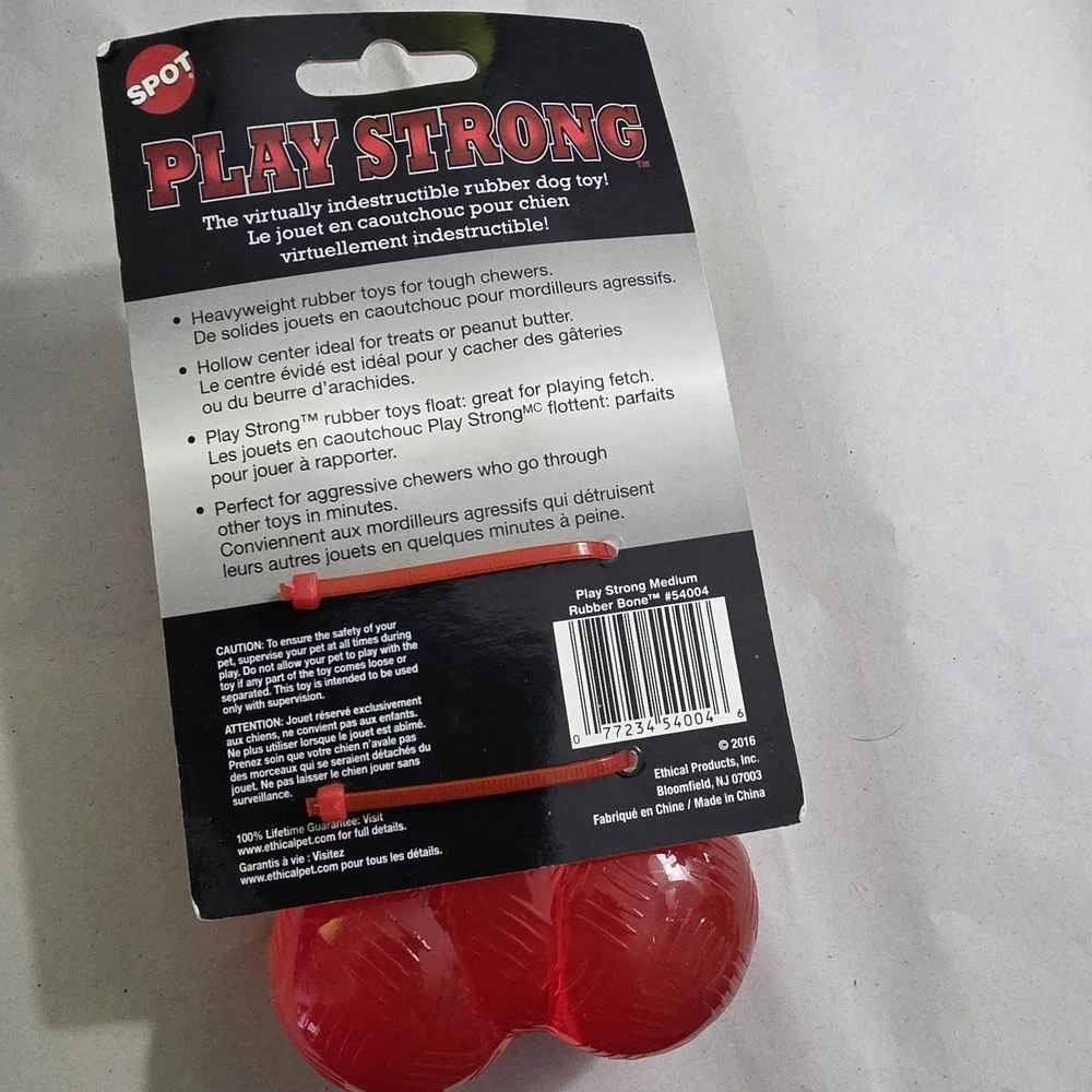 NWT Spot Play Strong Bone - Durable Long Lasting Dog Chew for Aggressive Chewers